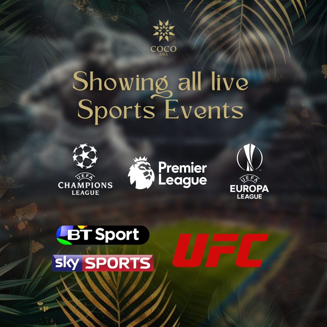 Showing all live sports events - Coco Asia